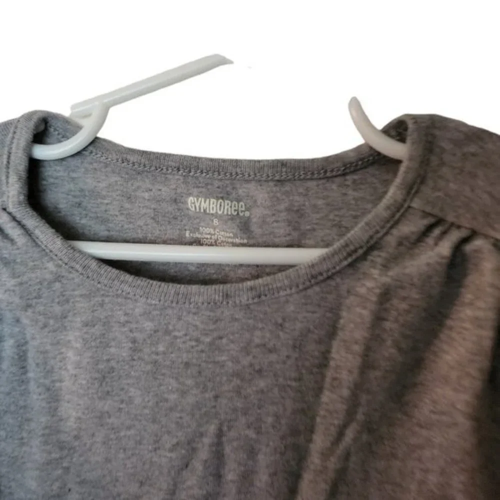 Gymboree Basic Gray Long sleeve‎ Tee Top size 8 Years Girls Kids